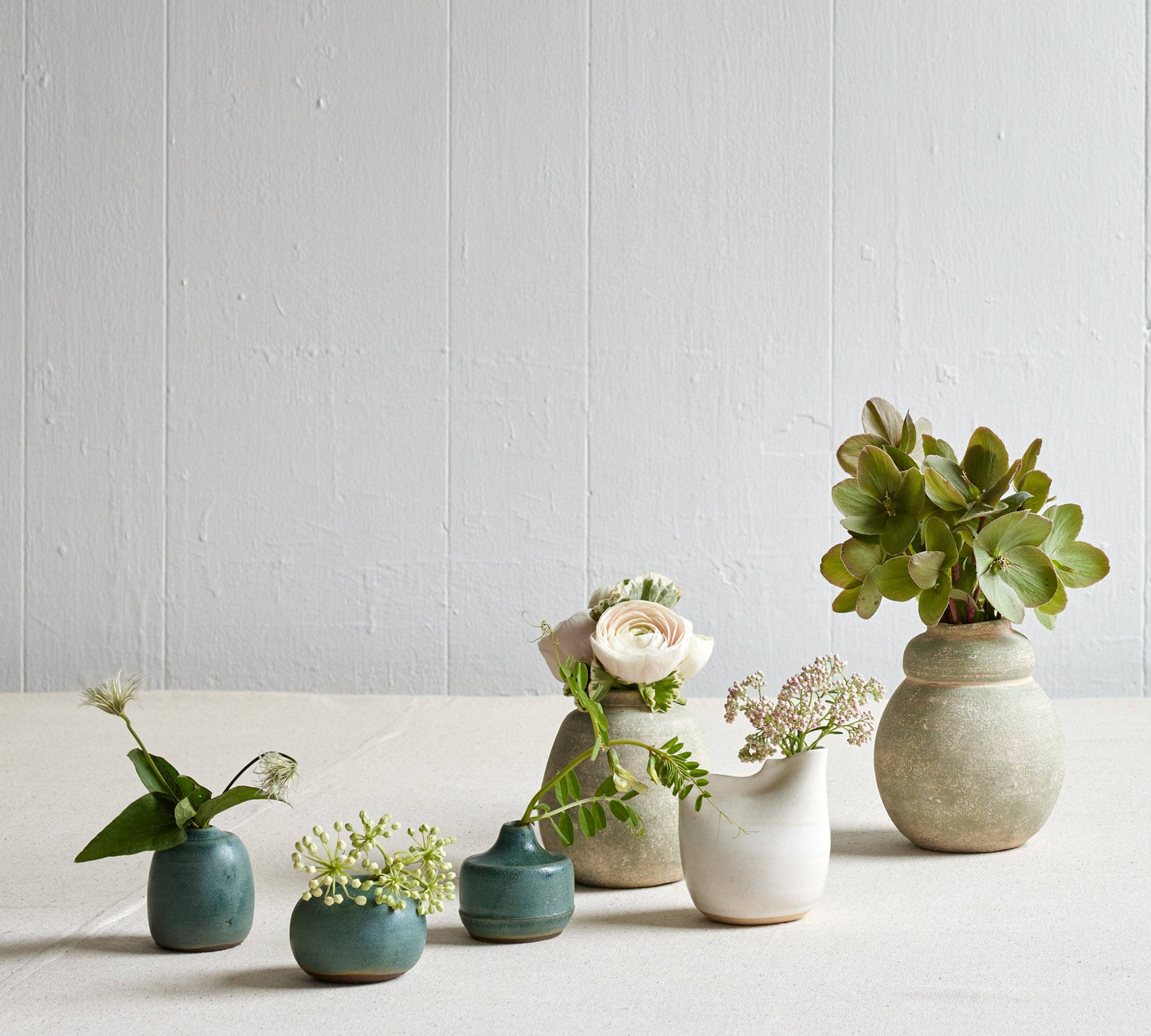 Terra Cotta Bud Vase, Greenwash