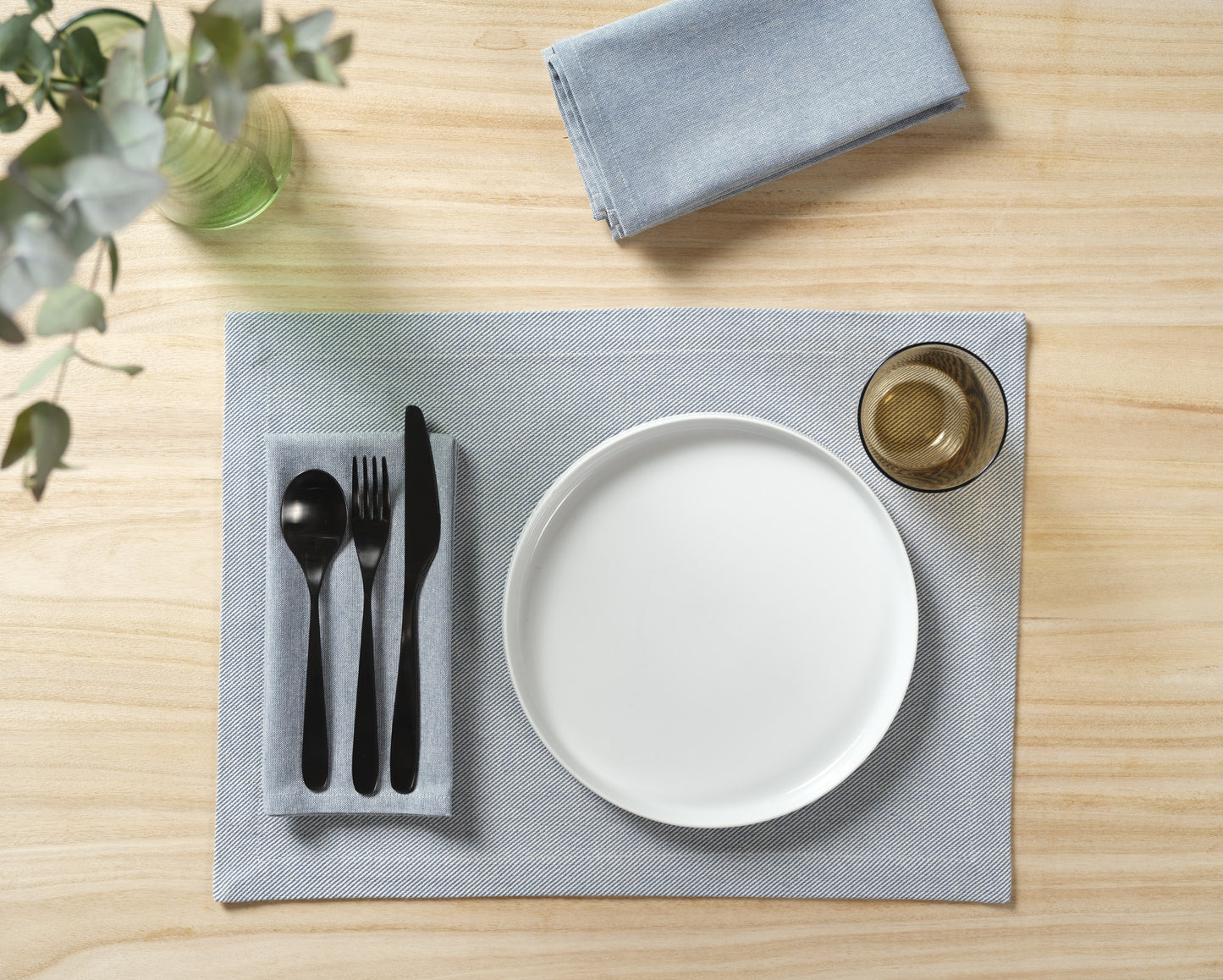 Cloth Placemats with Pockets - Set of 4