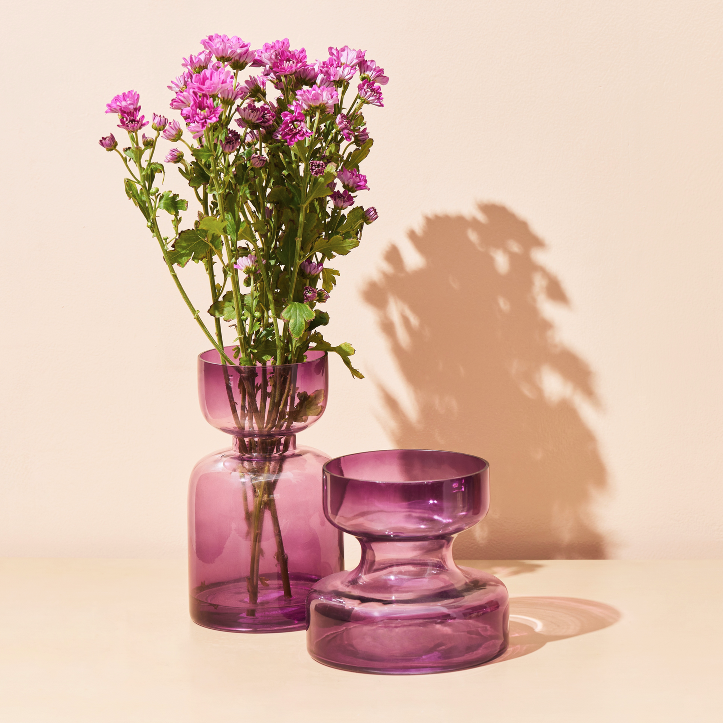 Lilac Glass Vase