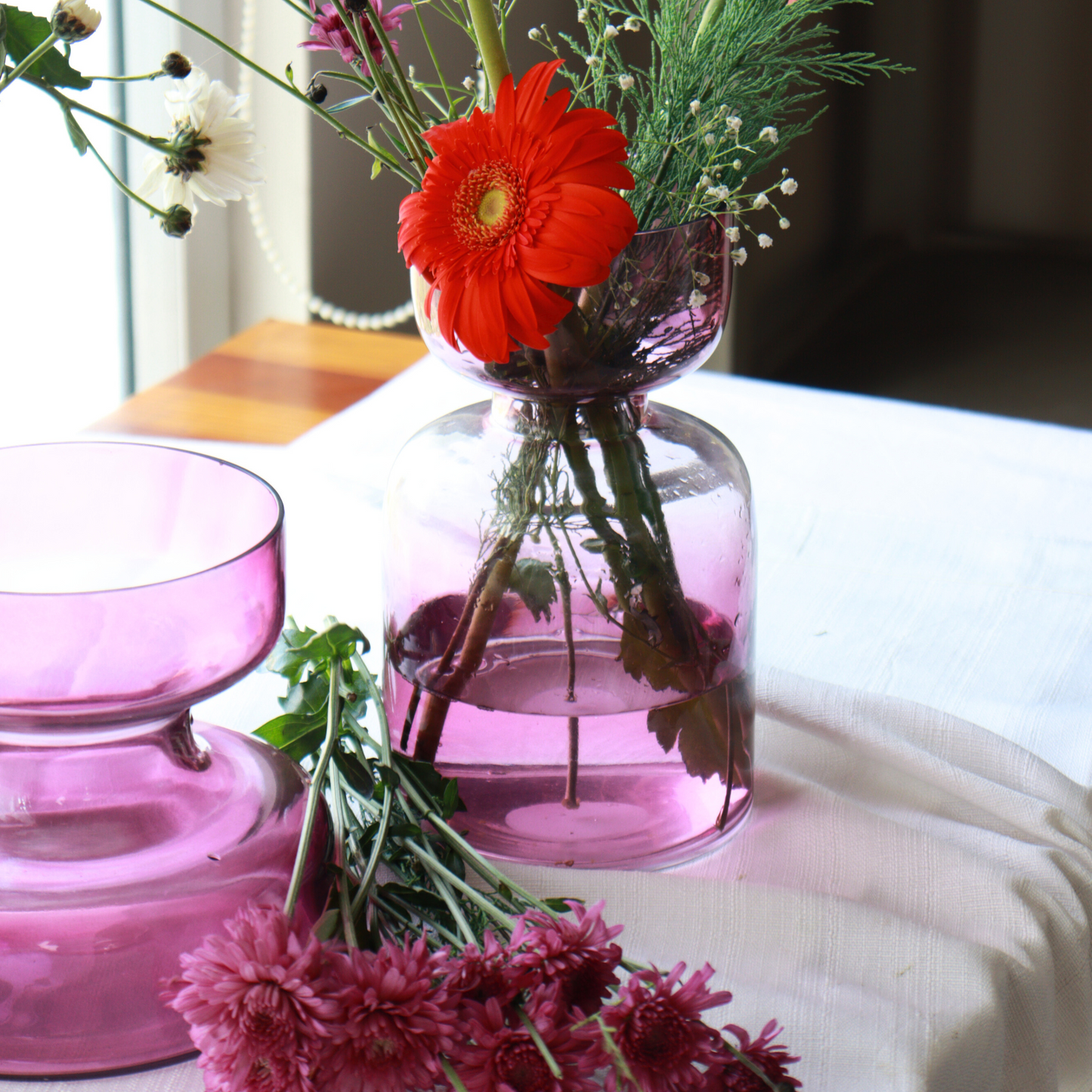 Lilac Glass Vase