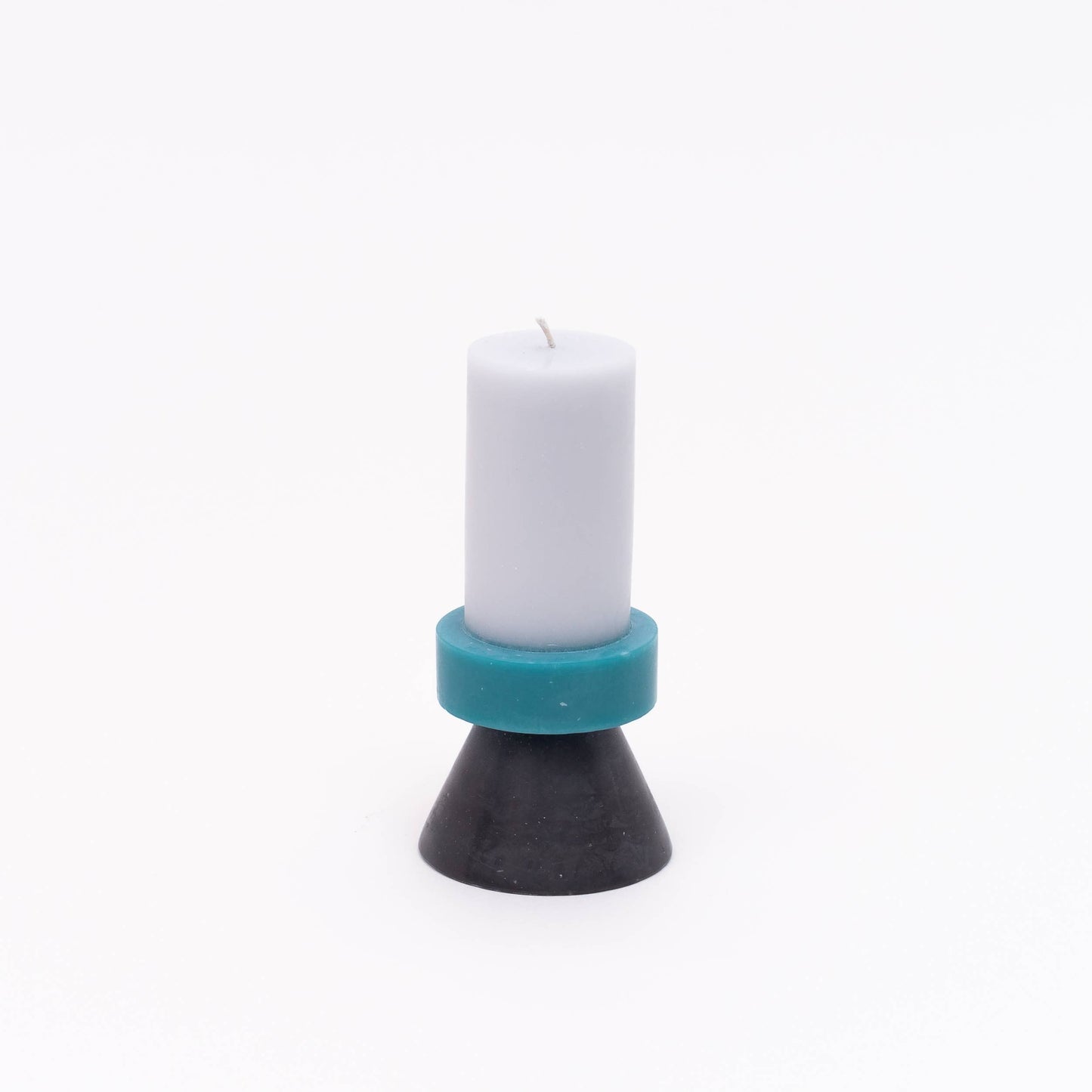 Stack Candle Tall | Lilac Turquoise Charcoal