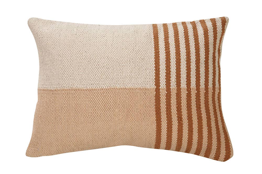 Earth Stripe Lumbar Pillow