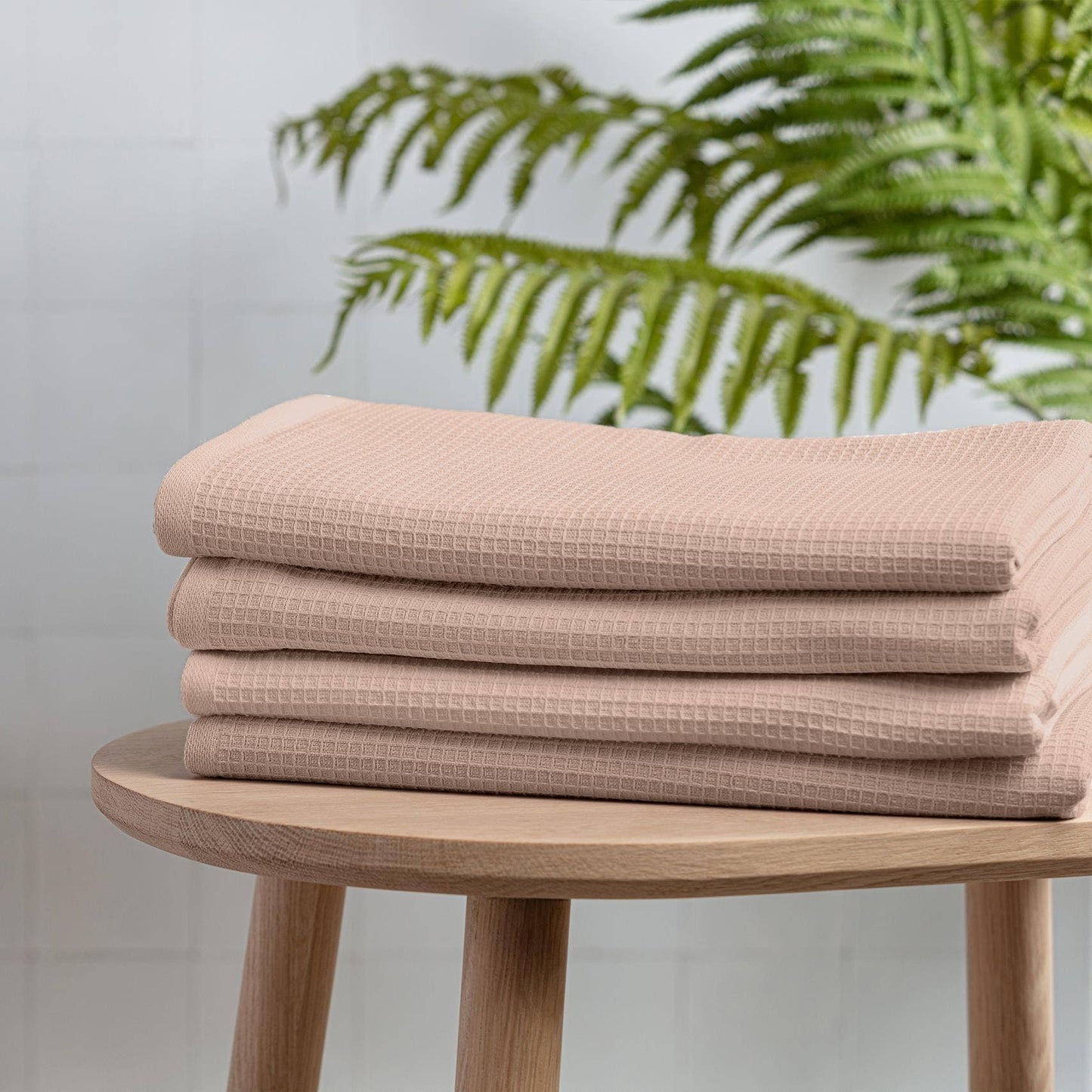 Desert Blush Waffle Single Bath Towel
