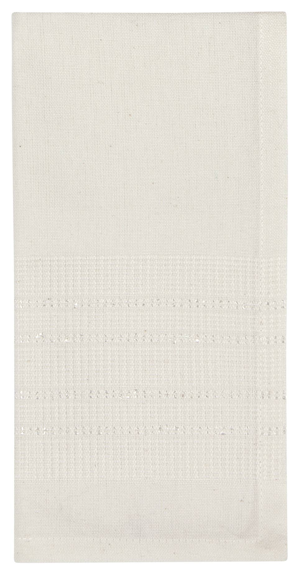 Estela White Woven Napkins Set of 4