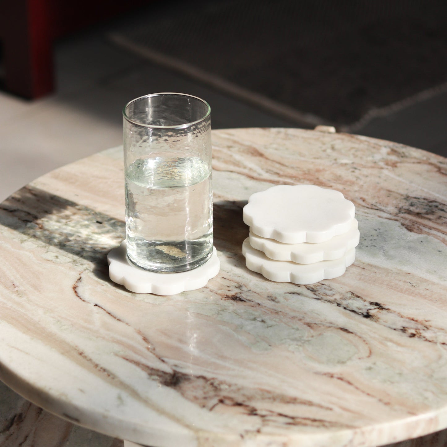 Scallop Marble Coaster