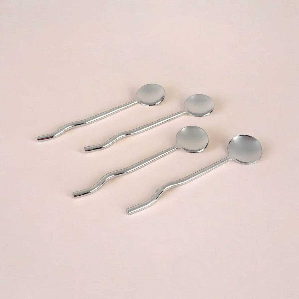 Set of 4 Stainless Silver Finish Cutlery
