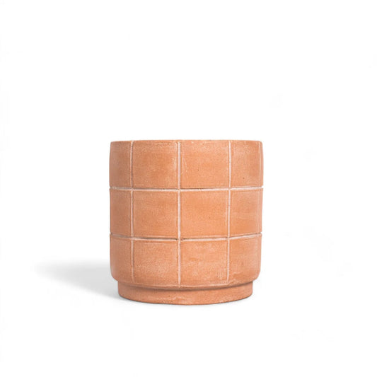 Grid Terracotta Planter - Large