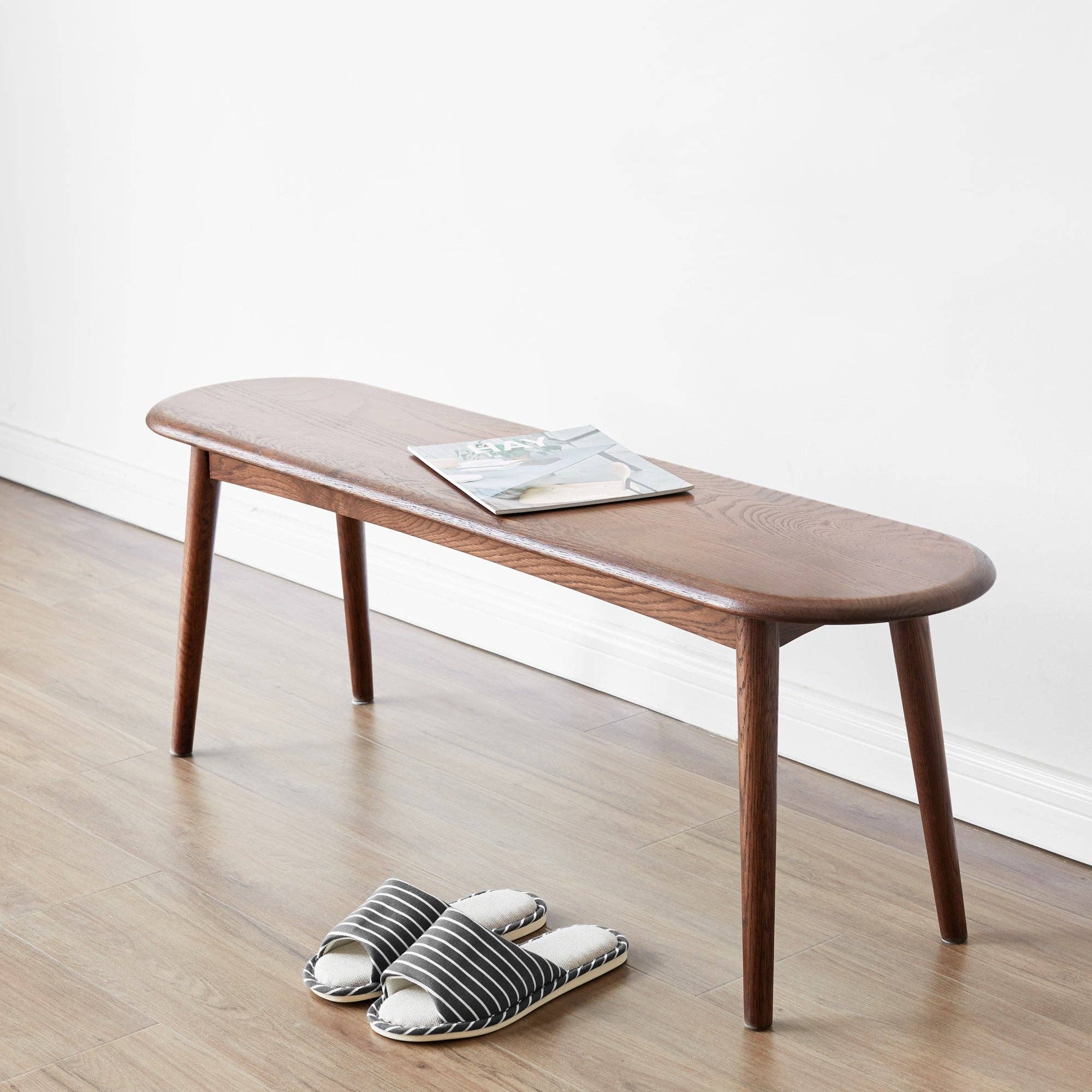 Natural Oak Wood for Dining Bench Table Bench for Living Roo
