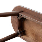Natural Oak Wood for Dining Bench Table Bench for Living Roo