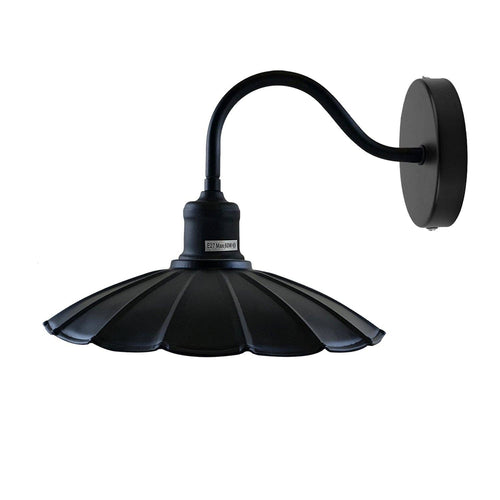 Black Metal Wall Lights Shade Indoor Retro Wall Sconce Light
