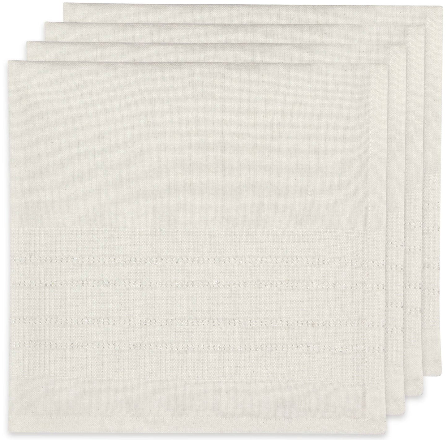 Estela White Woven Napkins Set of 4