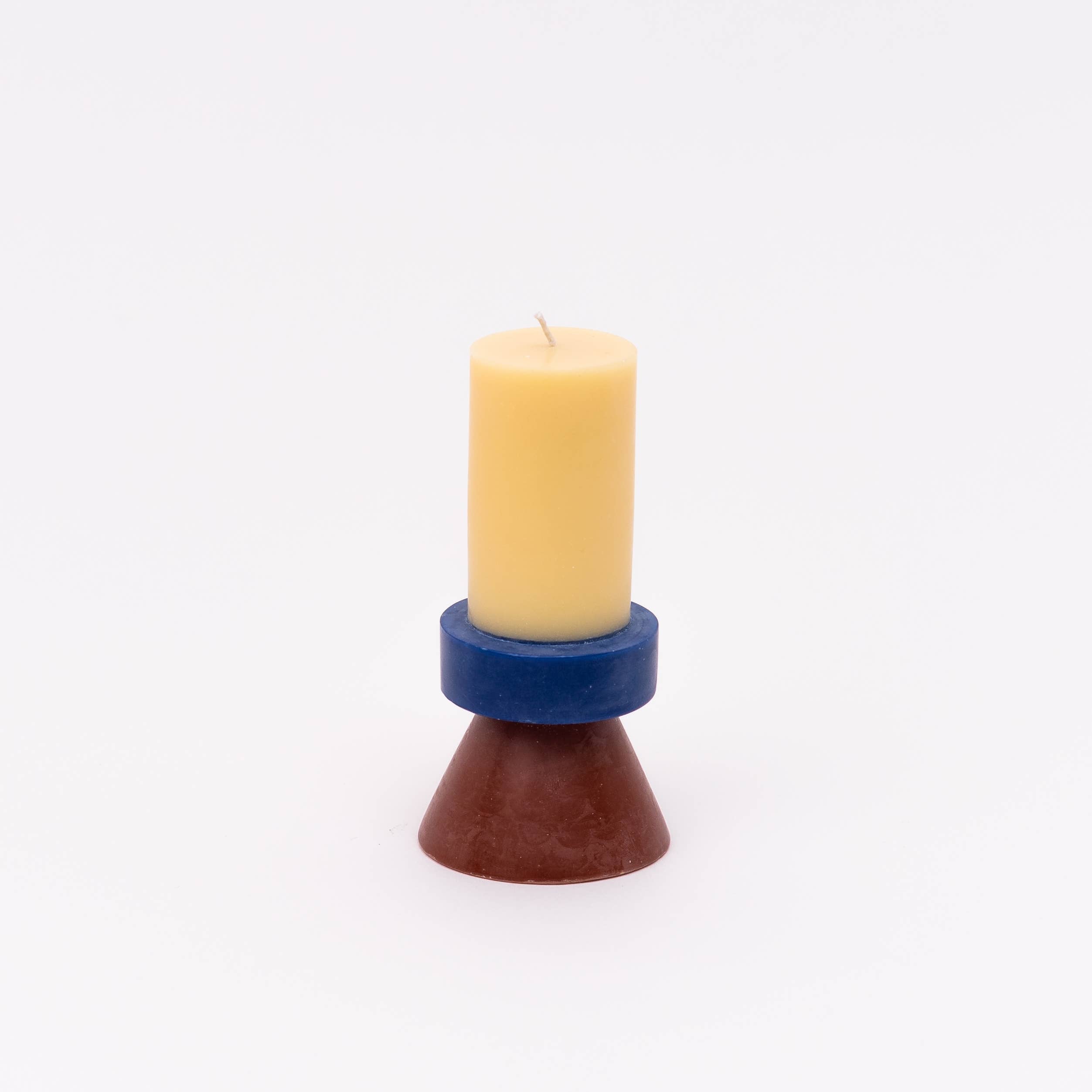 Stack Candle Tall | Banana Navy Chocolate