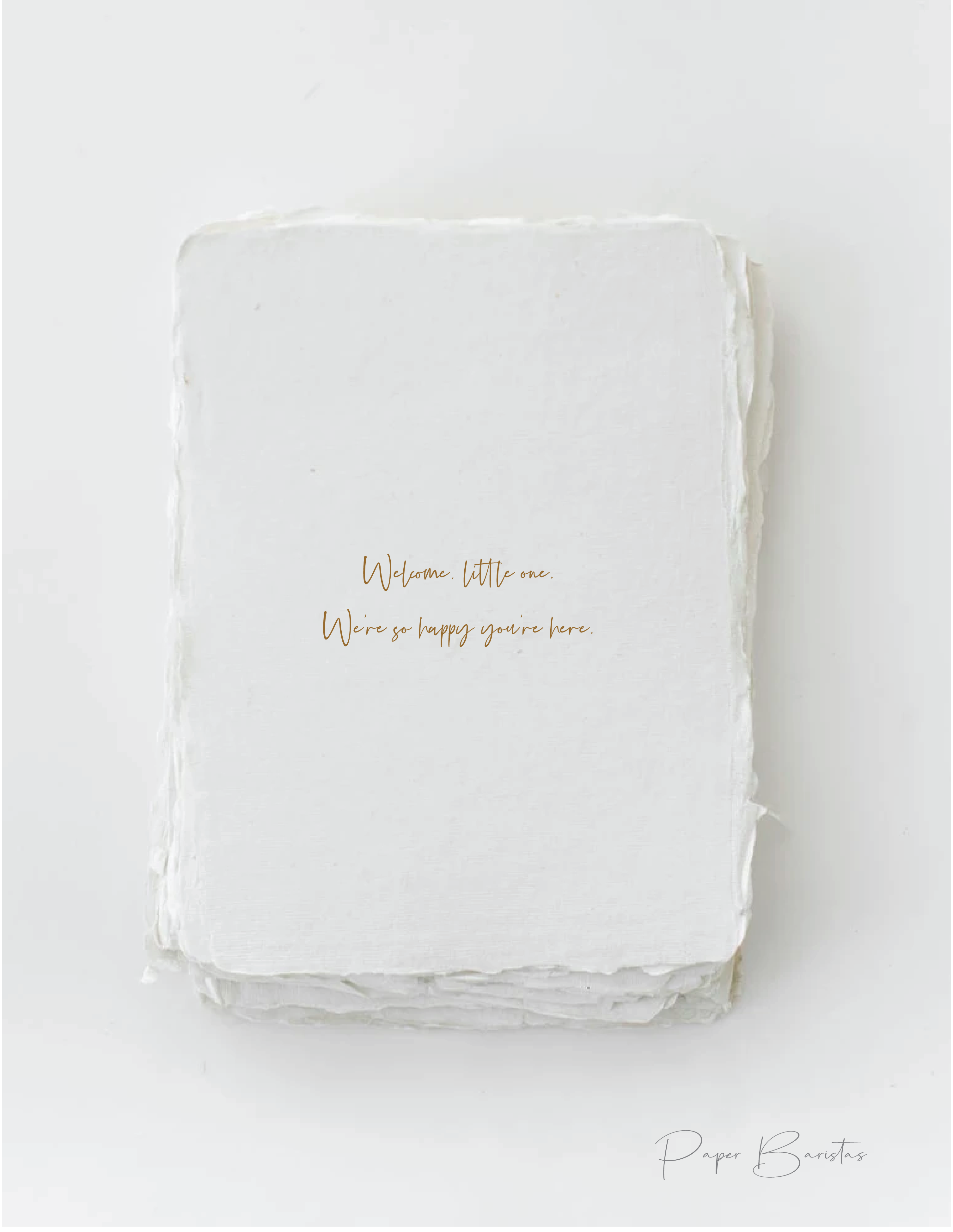 "Welcome Little One!" Baby Shower Greeting Card