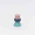 Stacked Candle Mini | Nude Blue Celeste