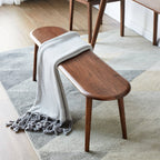 Natural Oak Wood for Dining Bench Table Bench for Living Roo